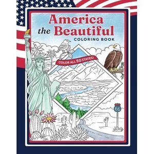 America the Beautiful Coloring Book: Color All 50 States! -- Weldon Owen